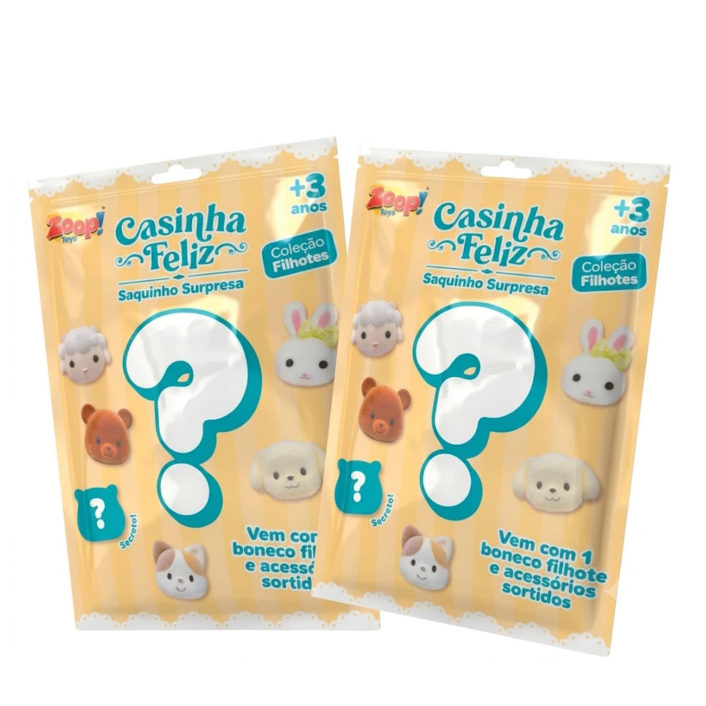 Casinha Feliz Saquinho Surpresa Filhotes - Zoop Toys
