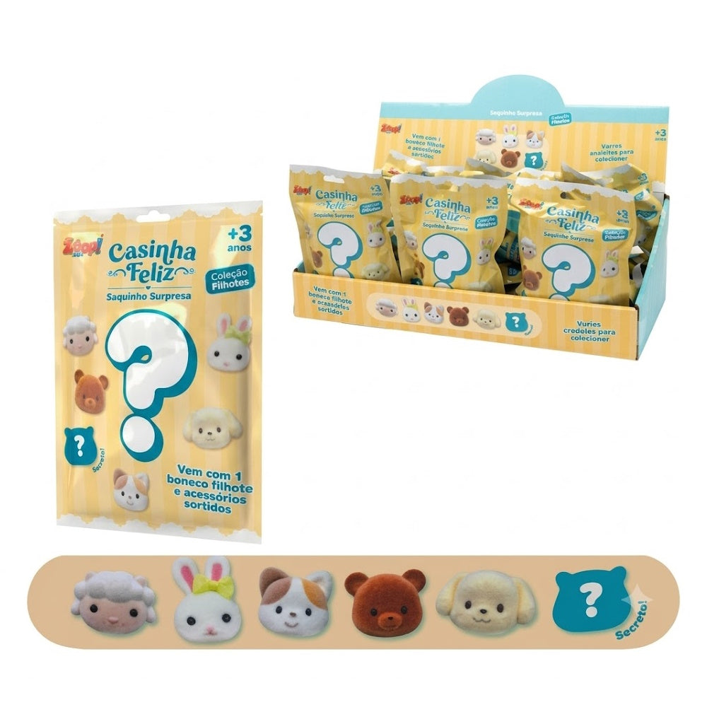 Casinha Feliz Saquinho Surpresa Filhotes - Zoop Toys
