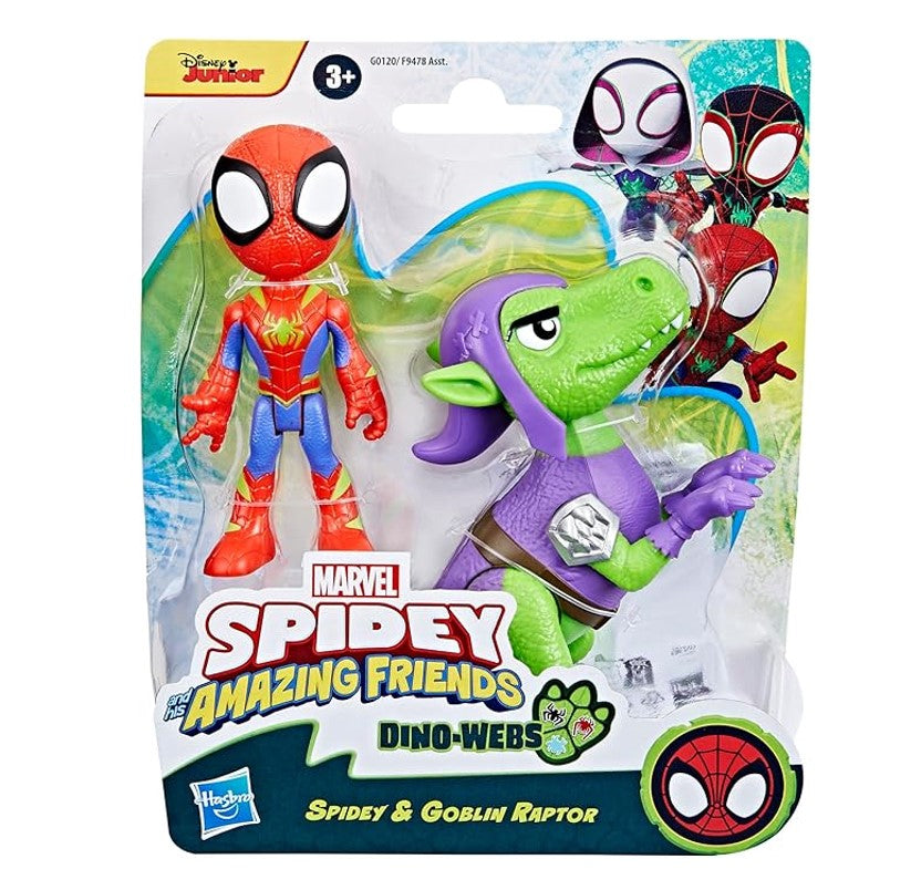 Boneco Spidey E Goblin Raptor Dino-Webs - Hasbro G0120