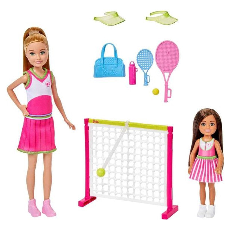 Conjunto Barbie Aulas de Tênis Stacie e Chelsea - Mattel