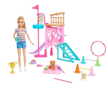 Barbie Stacie Treinadora de Cachorrinhos com Acessórios