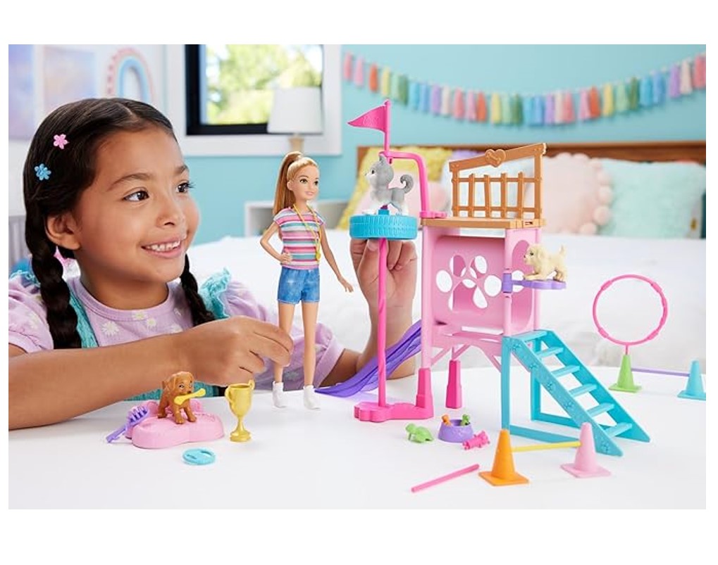 Barbie Stacie Treinadora de Cachorrinhos com Acessórios