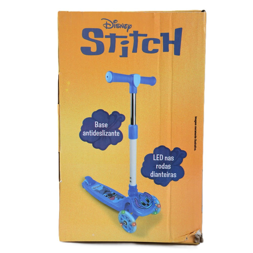 Patinete Infantil 3 Rodas Led Disney Stitch