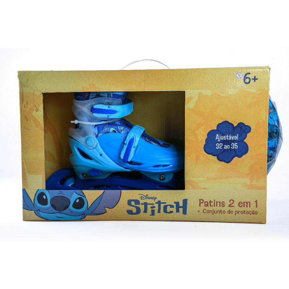 Patins Infantil Stitch com Proteção