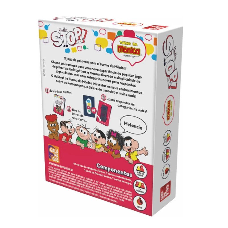 Jogo UeSTOP! Turma da Mônica - Galápagos