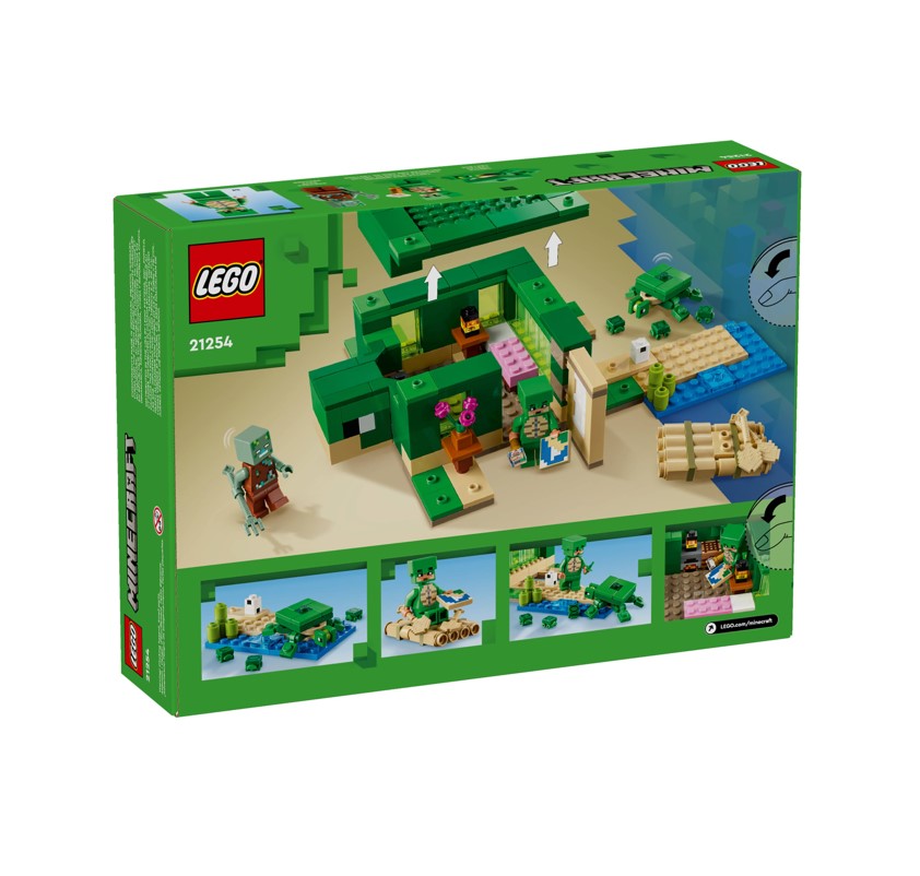 Lego Minecraft A Casa Tartaruga de Praia - 21254