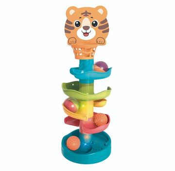 Torre Espiral De Bolinhas Tigre com Luz e Som - Zippy Toys