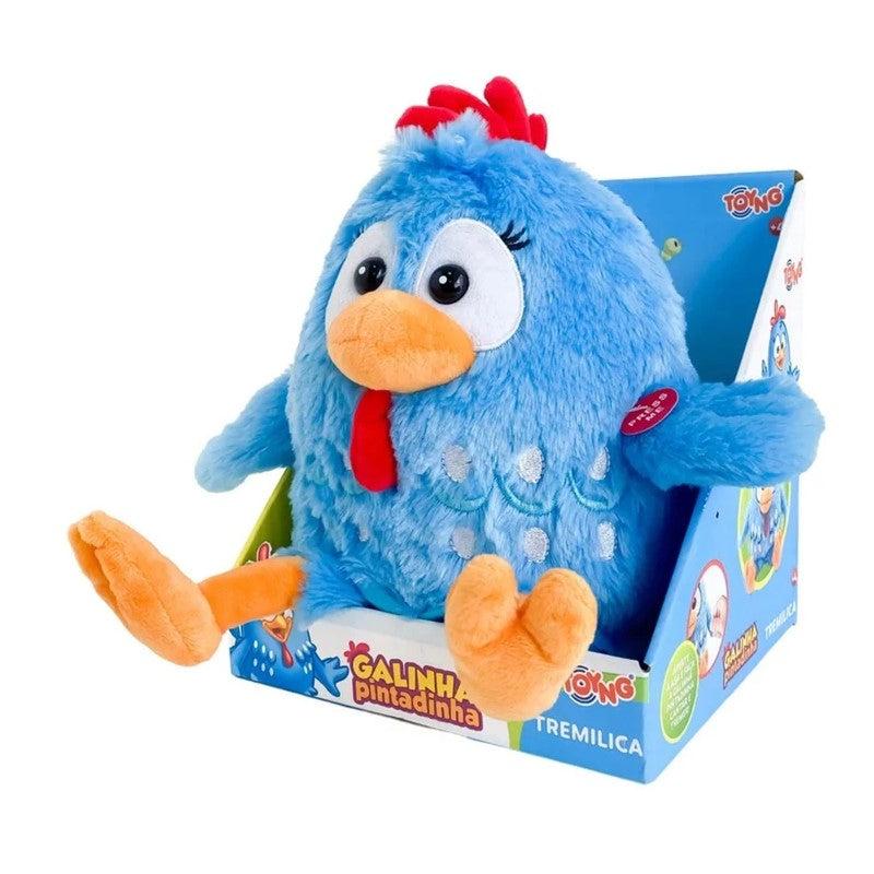 Galinha Pintadinha Pelúcia Tremilica com Som - Toyng