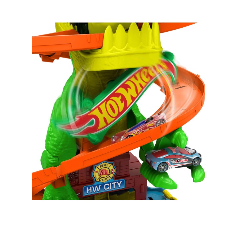 Pista Hot Wheels T-Rex Batalha Blaze - Mattel JBM73