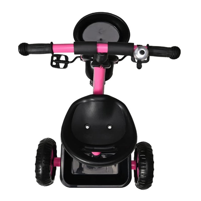 Triciclo Infantil Rosa com Cestinha e Buzina - Shiny