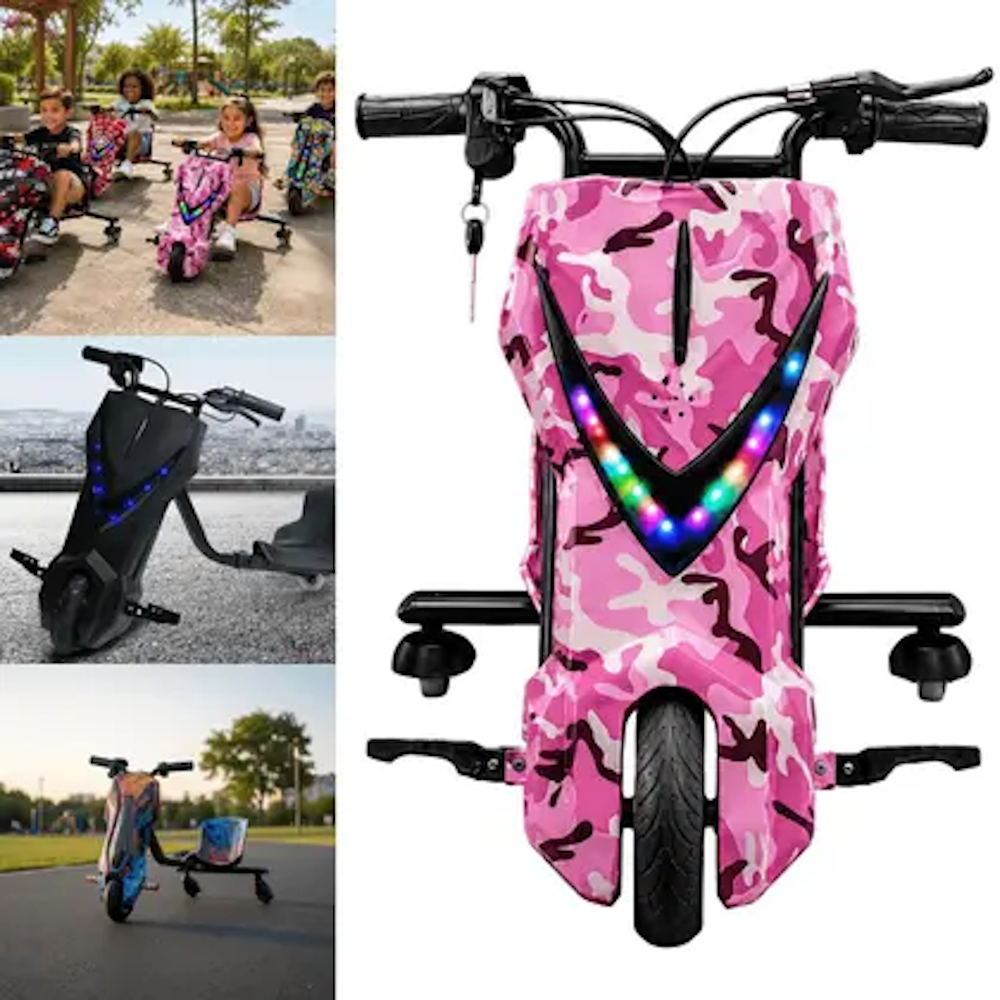 Triciclo Drift Eletrico Pink Extreme 36V 250W - Zippy Toys