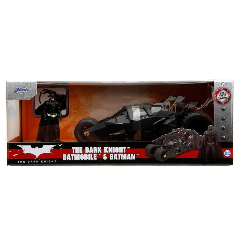 Miniatura Batmóvel Tumbler com Boneco Filme Clássico 2008 1:24 - Jada