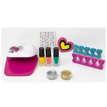 Kit Manicure Infantil com Secador de Unhas e Esmaltes - Brink Center