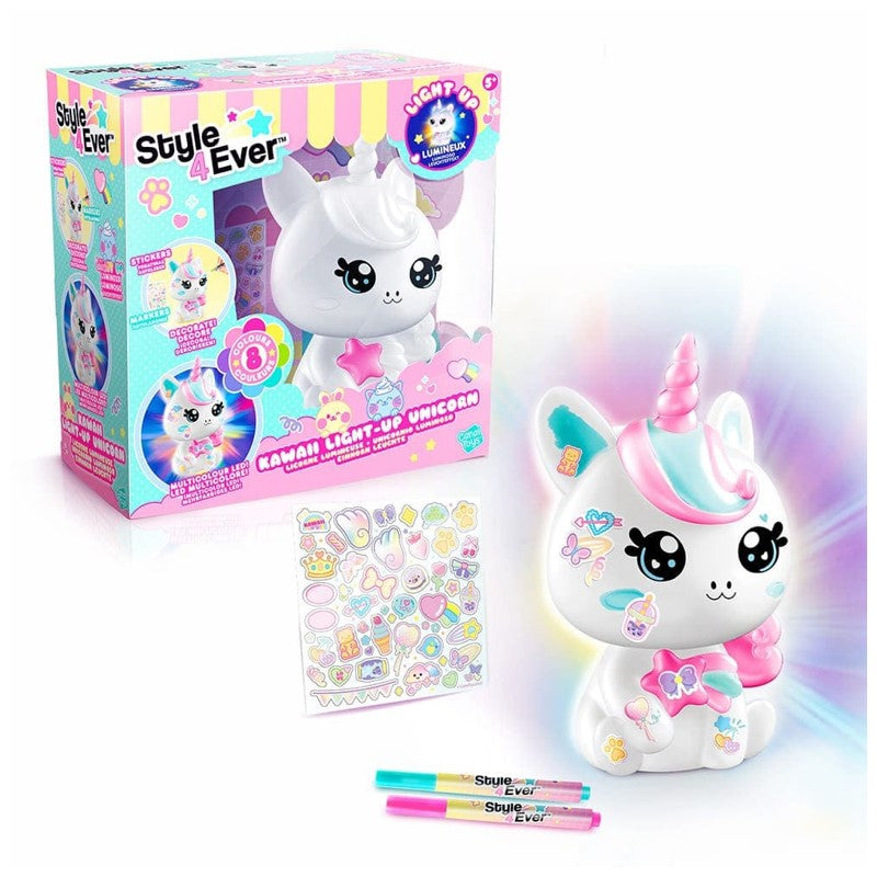 Decore sua Luminária Unicórnio Kawaii - Fun