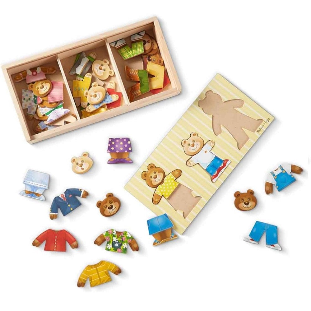 Quebra Cabeça Madeira de Vestir Família Urso Melissa & Doug