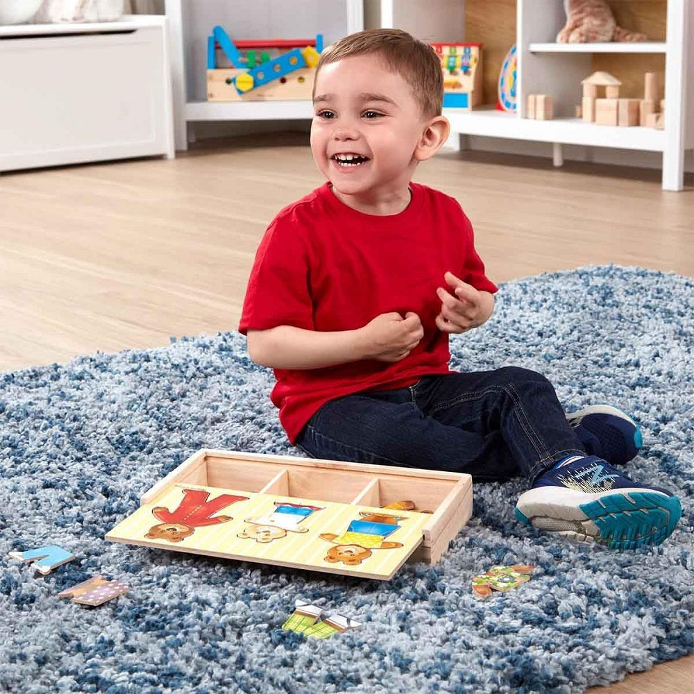 Quebra Cabeça Madeira de Vestir Família Urso Melissa & Doug