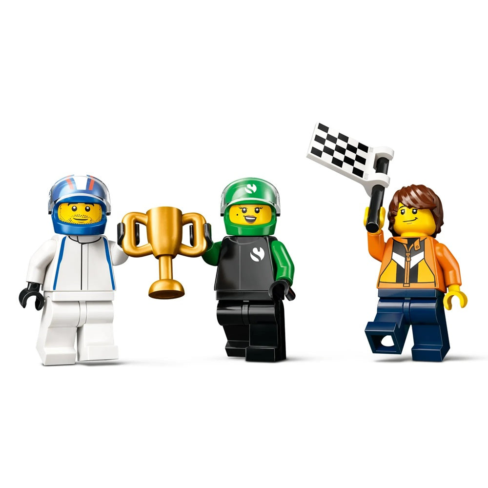 Lego City F1 Grid com carros de corrida VCARB e Sauber - 60474