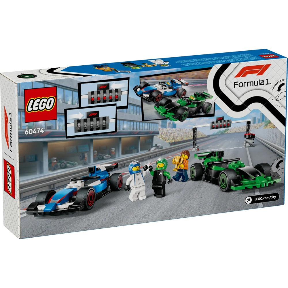 Lego City F1 Grid com carros de corrida VCARB e Sauber - 60474