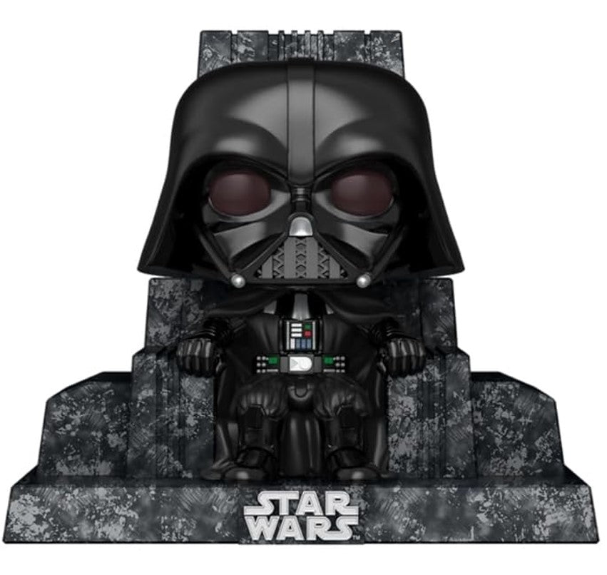 Boneco Funko Pop Deluxe Star Wars Darth Vader no Trono