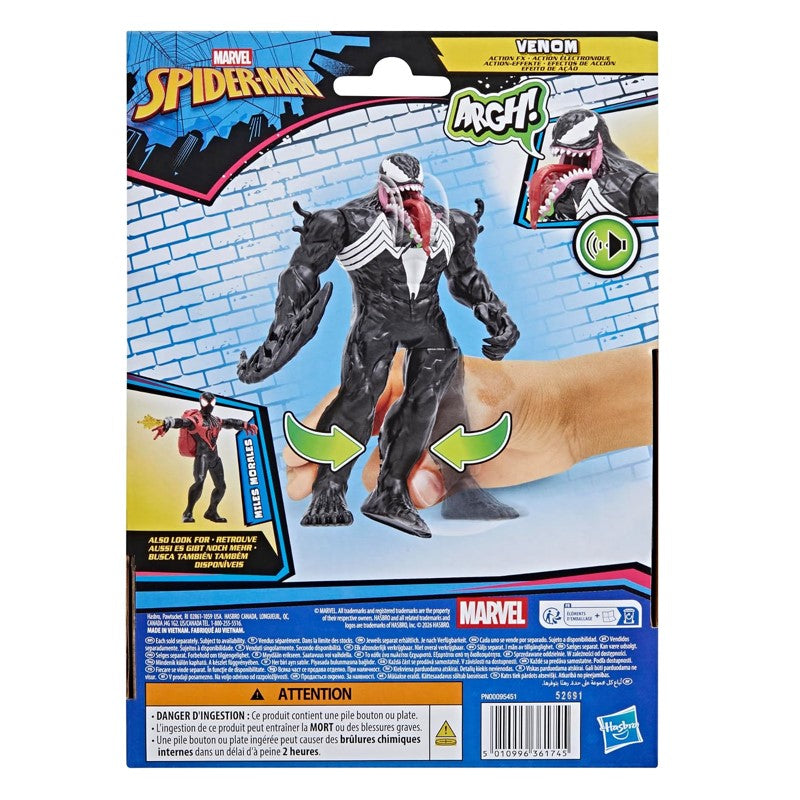 Figura Spider-Man Venom Action FX com Som - Hasbro