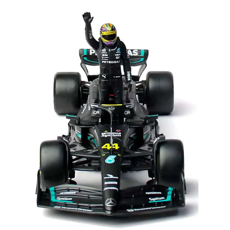 Miniatura F1 Mercedes Amg com boneco Hamilton - CALIFORNIA