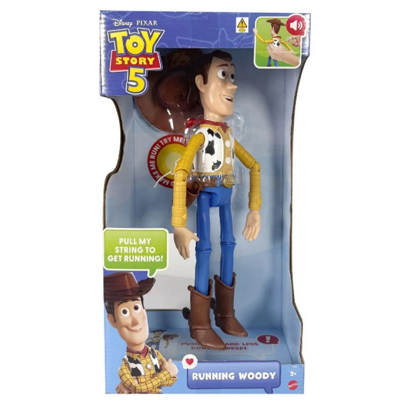 Boneco Toy Story 5 Woody que corre C/ Som 30 Cm - Mattel