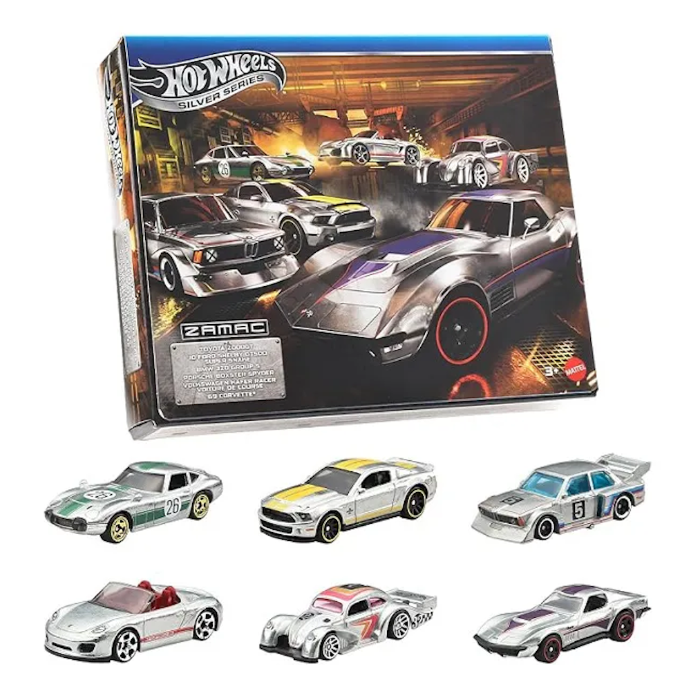 Hot Wheels Conjunto Zamac 6 Veículos - Mattel