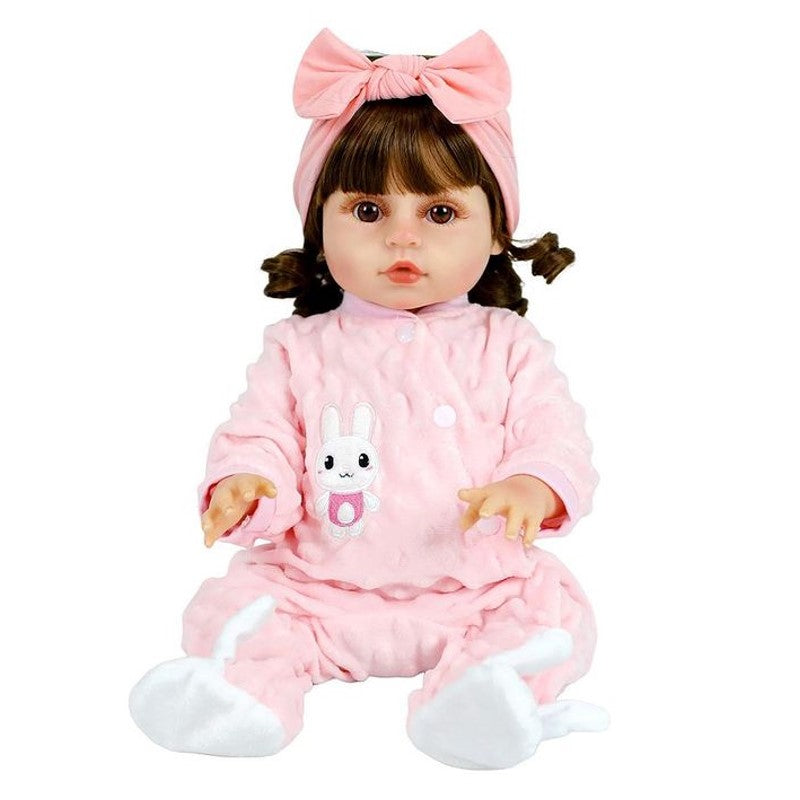 Boneca Bebê Reborn Menina Zoe 100% Vinil - Shiny Toys