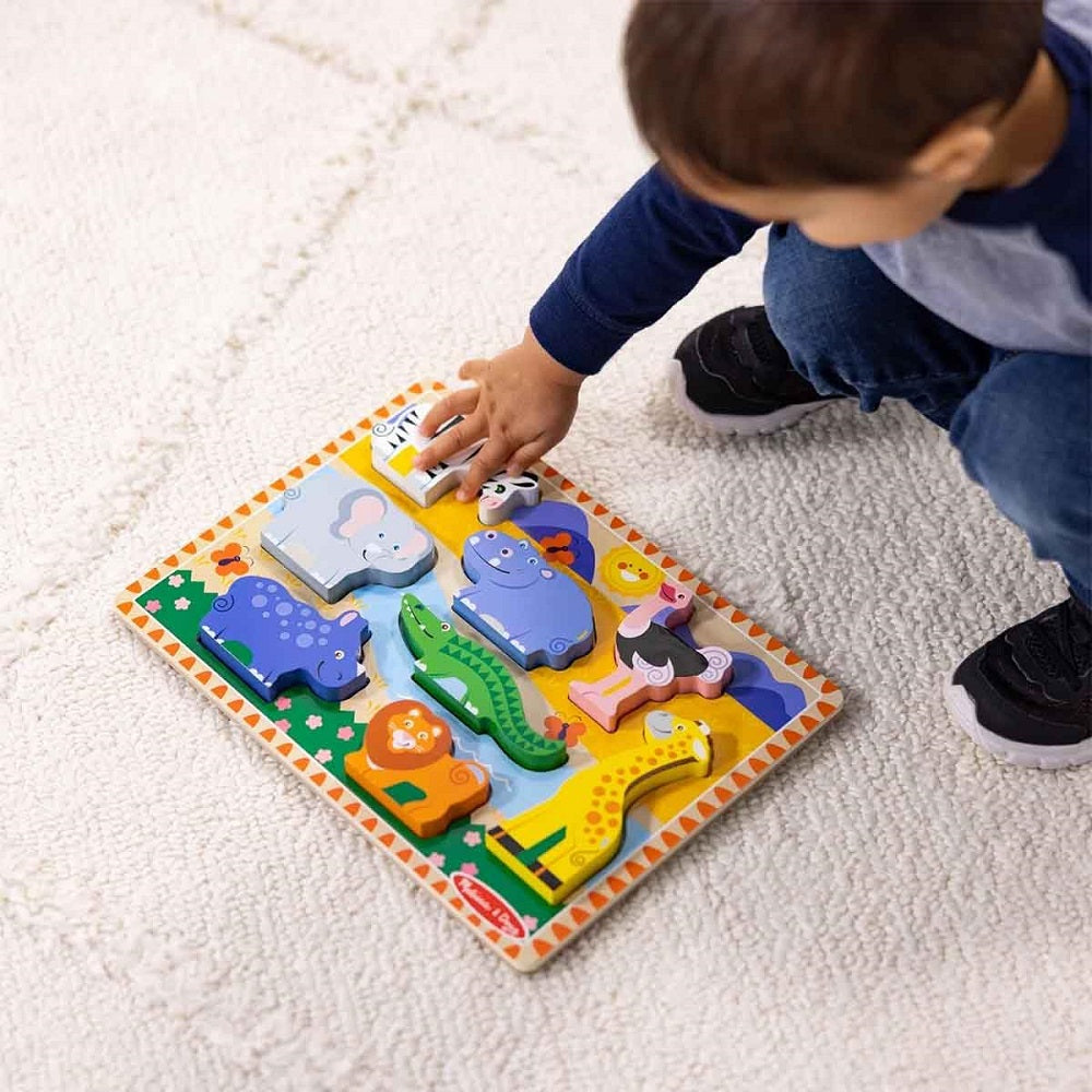 Quebra Cabeça Infantil de Madeira Zoológico Melissa & Doug - Sunny