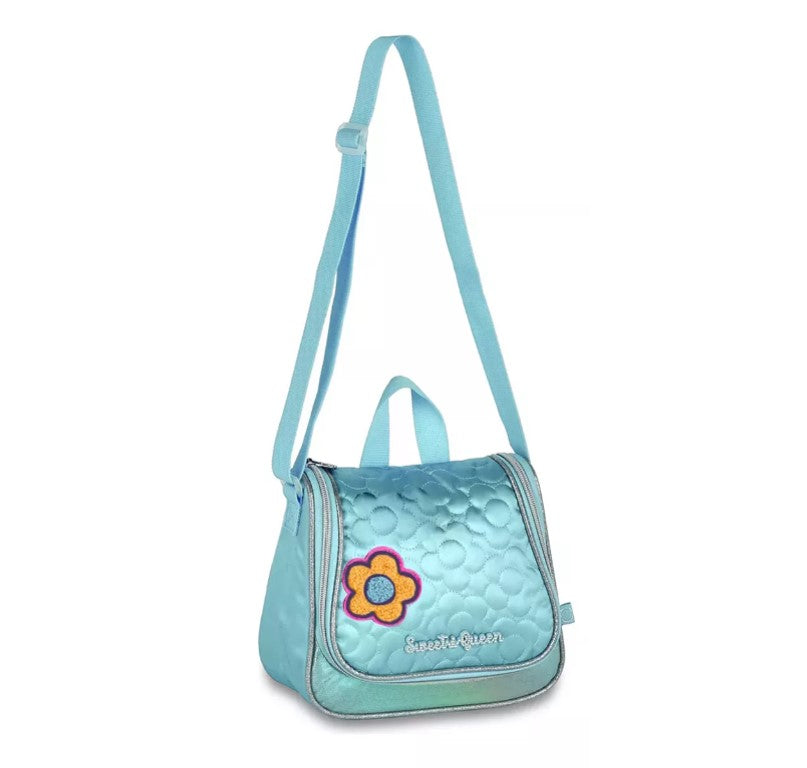 Kit Mochila de Rodinhas Princesas Sweet Queen Lancheira e Estojo