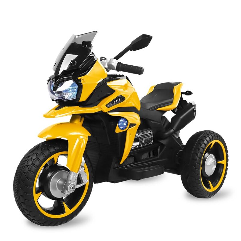 Mini Moto Elétrica Triciclo Infantil Adventure Amarela 12V - Bandeirante