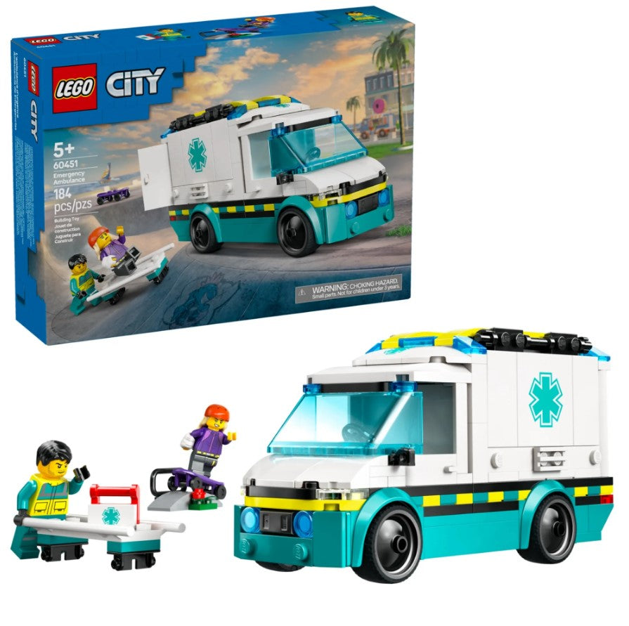 Lego City Ambulância de emergência 60451