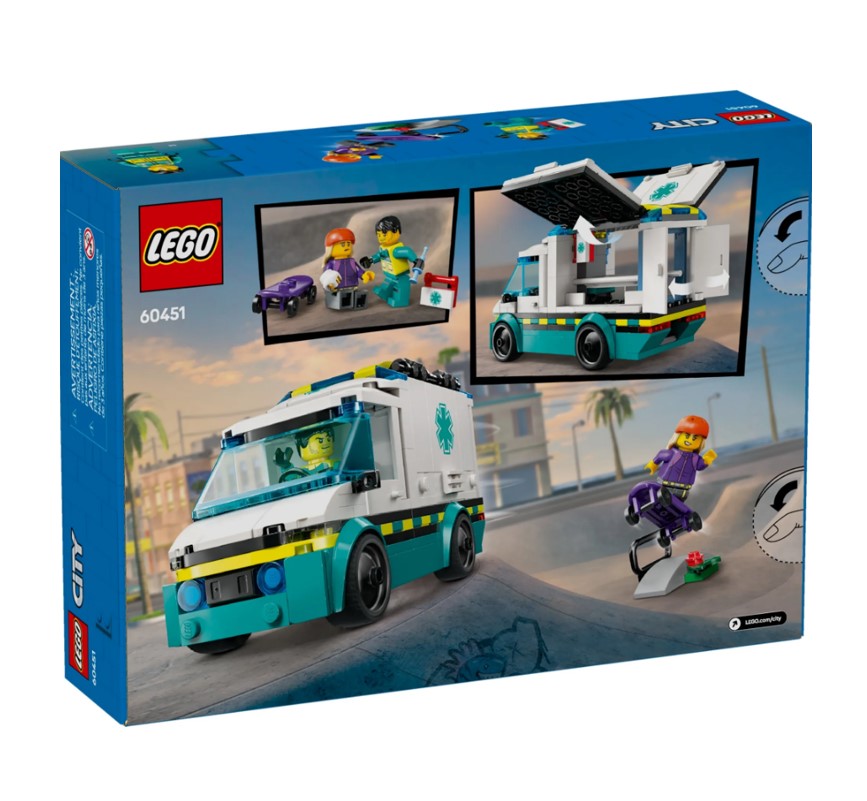 Lego City Ambulância de emergência 60451