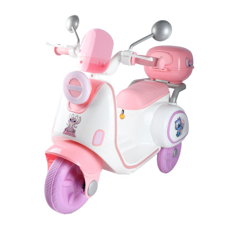 Moto Elétrica Retro Angel 6V com Luz e Som - Brink Center