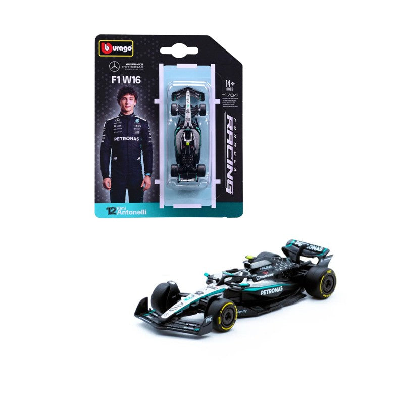 Miniatura Mercedes 1:64 W16 Kimi Antonelli 12 - Burago