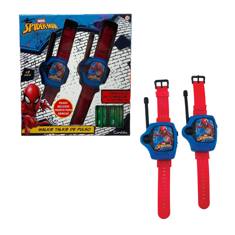 Walkie Talkie de Pulso Homem-Aranha - Candide