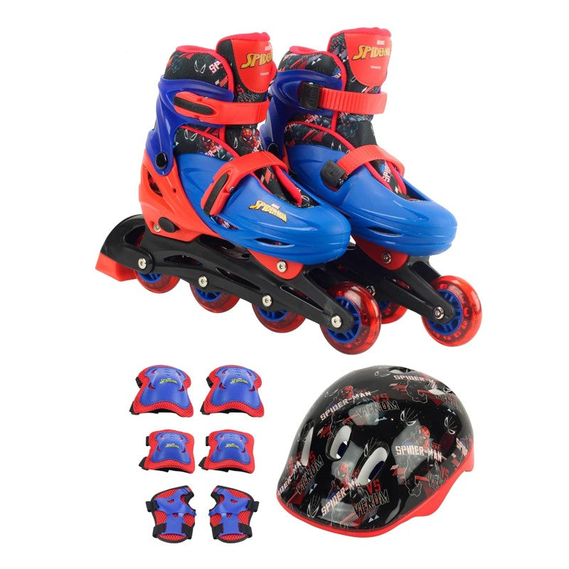 Patins com Kit de Proteção 36/39 Homem Aranha - BBR