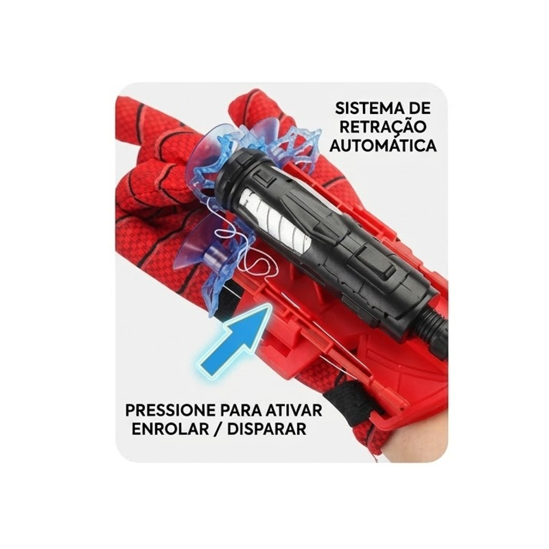 Luva com Super Lança Teia - Brink Center