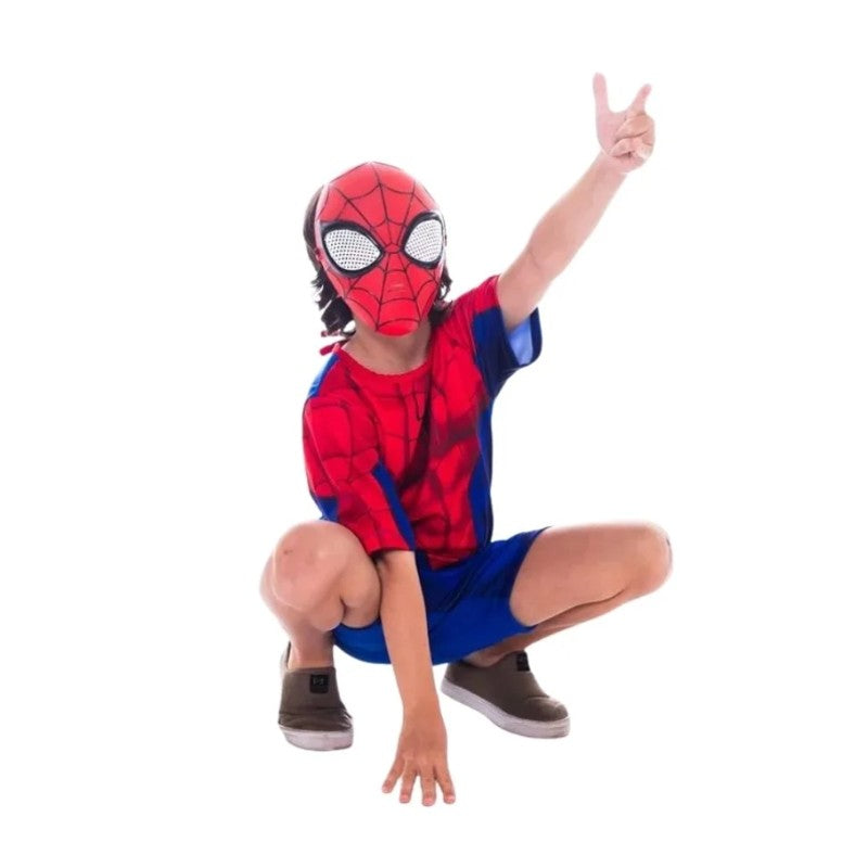 Fantasia Homem Aranha com Máscara Tamanho P - Novabrink