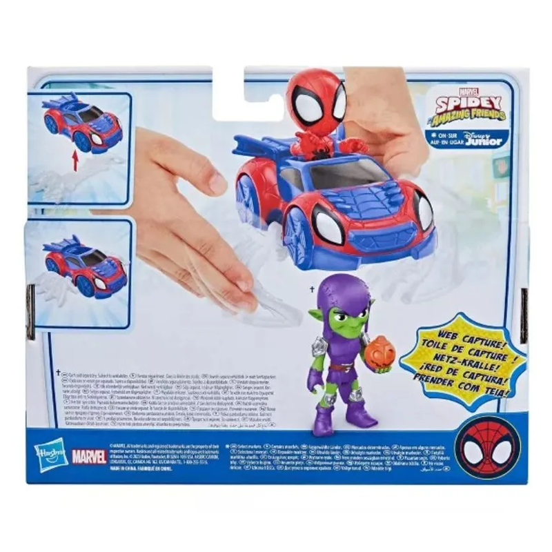 Boneco Homem Aranha Spidey Figura e Carro - Hasbro F7454