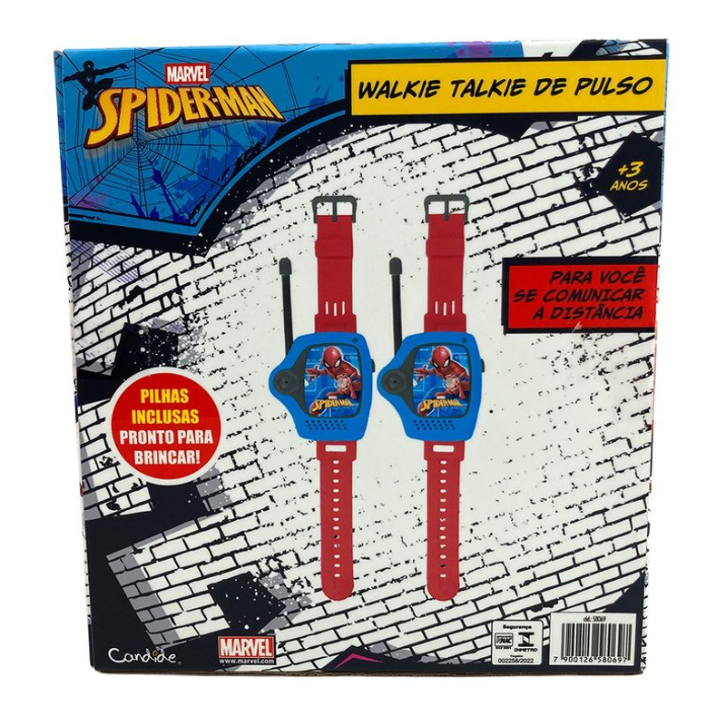 Walkie Talkie de Pulso Homem-Aranha - Candide