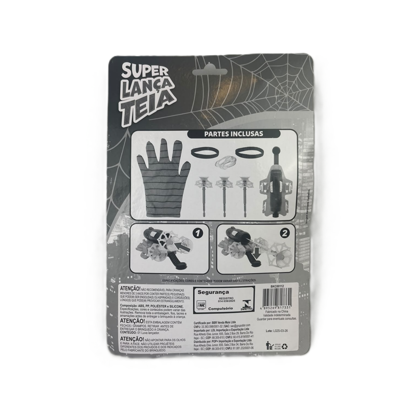 Luva com Super Lança Teia - Brink Center