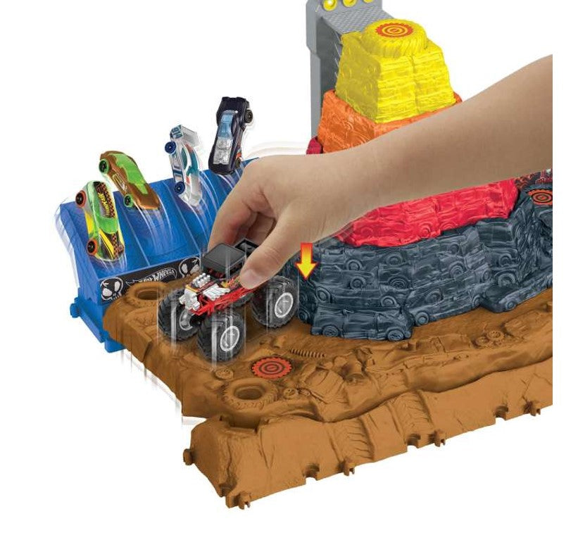 Pista De Corrida Hot Wheels Monster Trucks - Arena De Demolição - Mattel