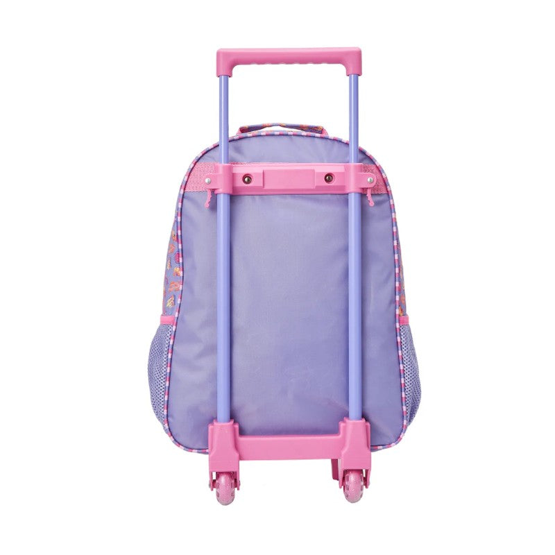 Mochila Com Rodas Escolar 16 Princesa Disney Ariel Rosa