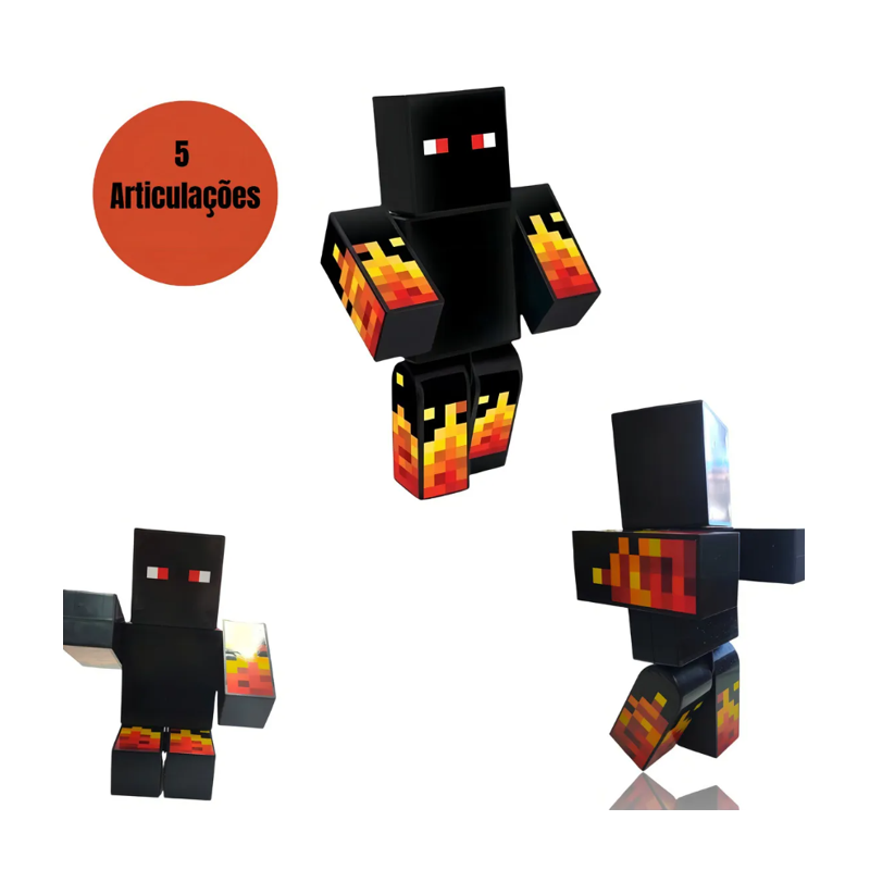 Boneco Athos Minecraft 25cm - Algazarra