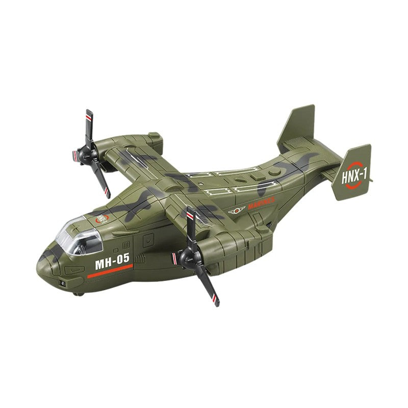 Avião Militar de Transporte 1:72 com Fricção Luz e Som - Brink Center