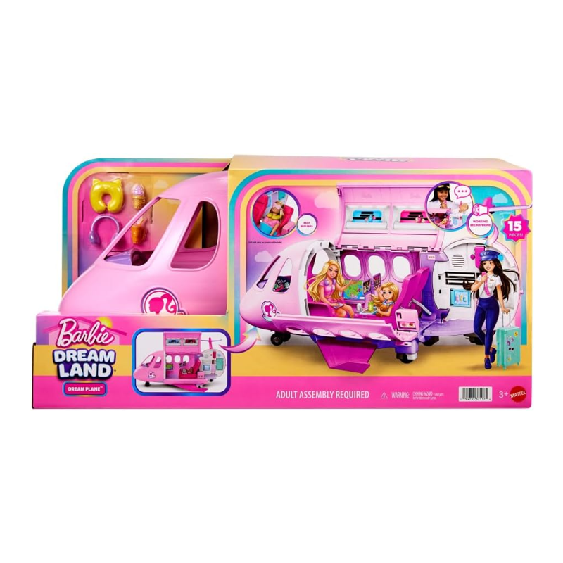Barbie Brinquedo Avião dos Sonhos com Som - Mattel