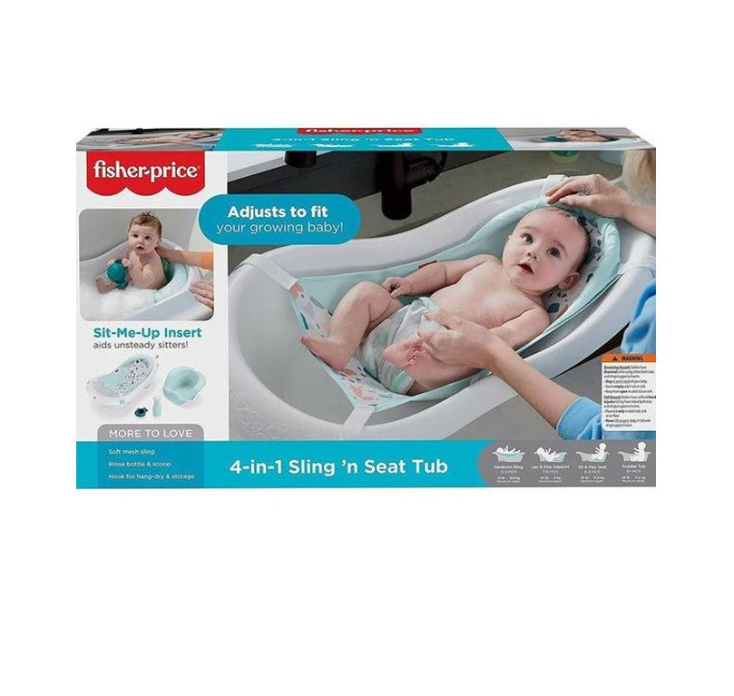 Banheira Deluxe 4 em 1 Cresce com o Bebê Fisher-Price GPN17 - Mattel