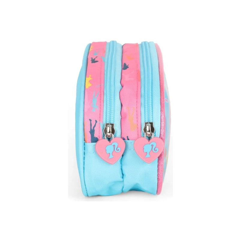 Estojo Escolar Duplo Barbie Azul - Luxcel