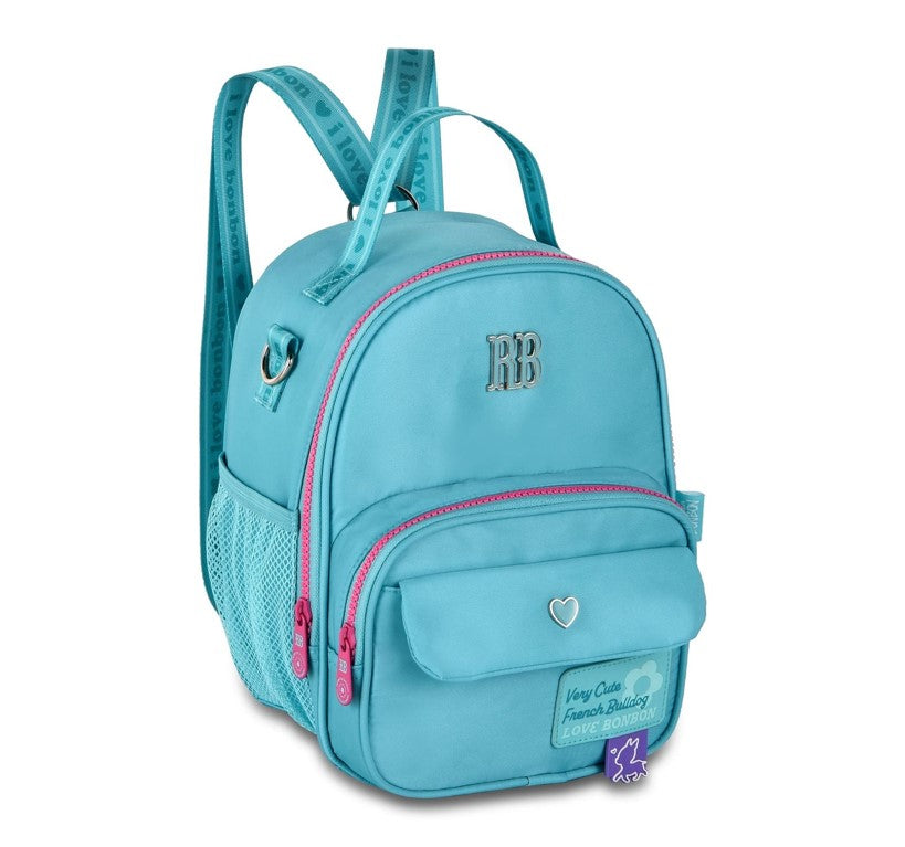 Kit Mochila de Rodinhas Rebecca Bonbon Color Pop Miçangas + Lancheira e Estojo
